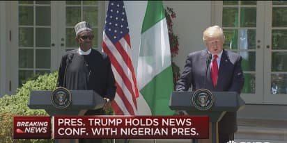 Trump holds news conference with Nigerian president