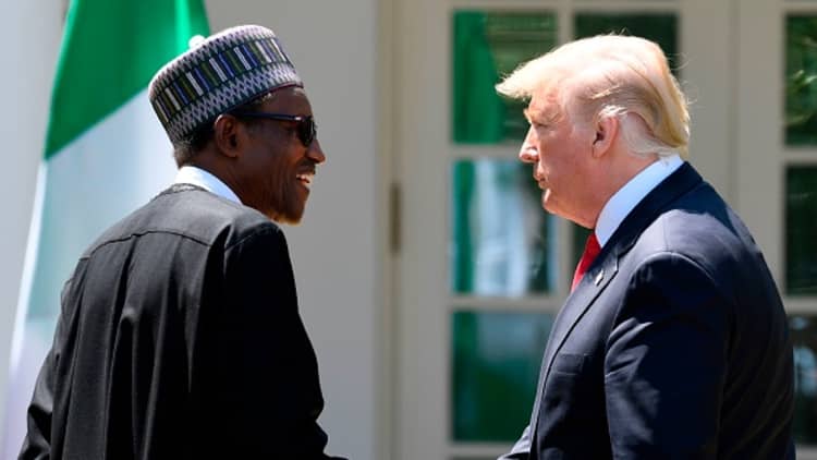 Trump talks trade, Iran and World Cup with Nigerian president