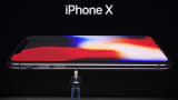 Tim Cook, chief executive officer of Apple Inc., speaks about the iPhone X during an event at the Steve Jobs Theater in Cupertino, California, U.S., on Tuesday, Sept. 12, 2017.