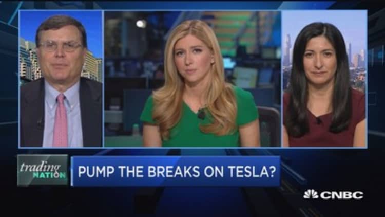 Trading Nation: Pump the brakes on Tesla?