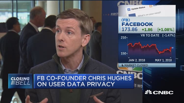 Facebook co-founder Chris Hughes: Facebook hasn't done enough to protect user data