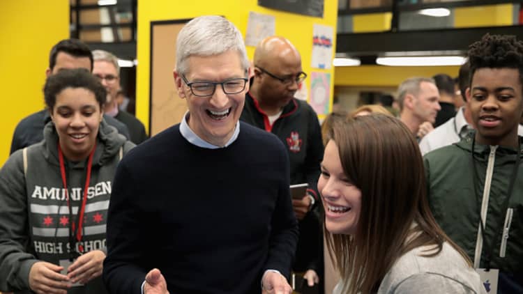 Apple CEO says Q2 was the company's best quarter ever for services