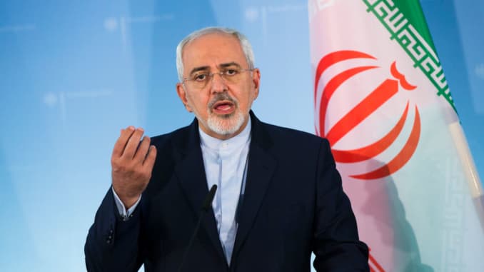 El ministro de Relaciones Exteriores de Irán, Mohammad Javad Zarif.