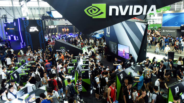 Shares of Nvidia jump on company's Q2 earnings after reporting top and bottom line beats