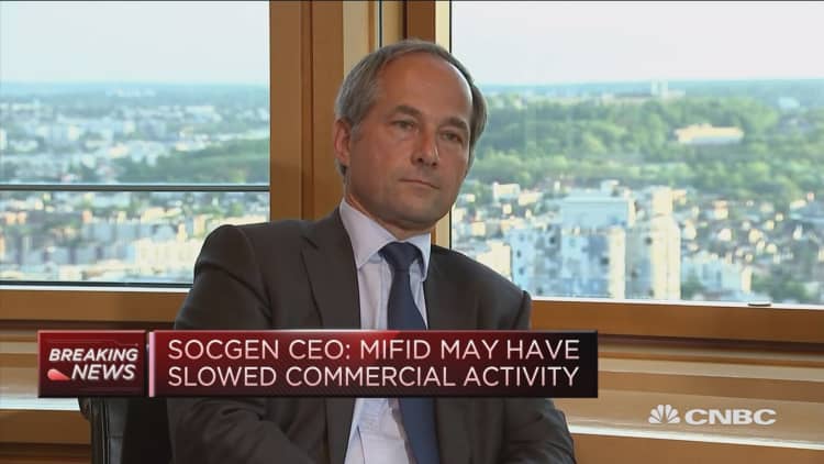 Quarter of contrasts on the global markets: Societe Generale CEO