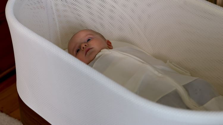 This high-tech crib is being offered as a company benefit at tech companies
