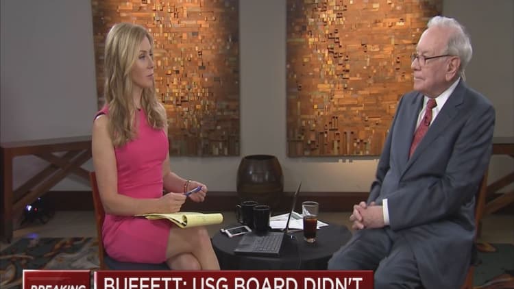 Buffett: USG board didn't represent our interest on Knauf bid