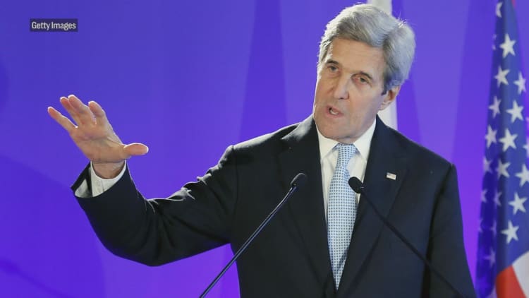 President Trump warns John Kerry to butt out of Iran nuclear deal