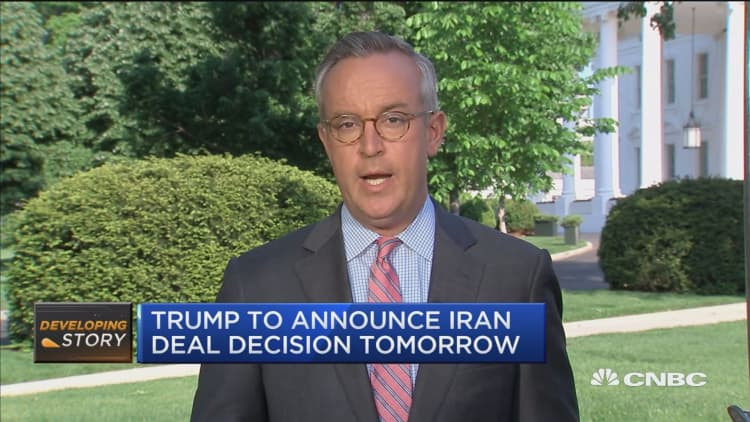Trump's decision on Iran nuclear deal could be next major tailwind for stocks