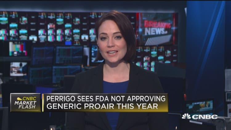 Perrigo no longer expects to get approval for generic ProAir this year