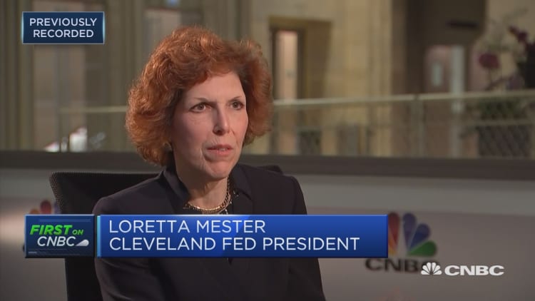 Support gradual interest rate rises: Fed's Mester