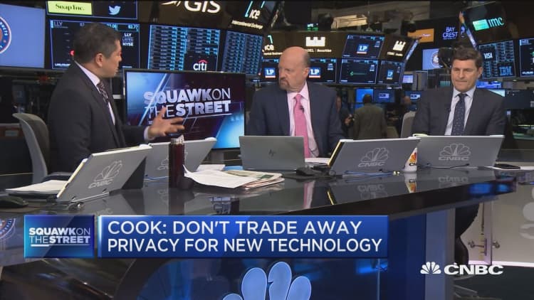 Cramer on Apple CEO Tim Cook's privacy pitch