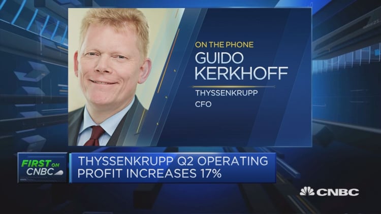 Thyssenkrupp CFO: We’ve had our best first half since 2011
