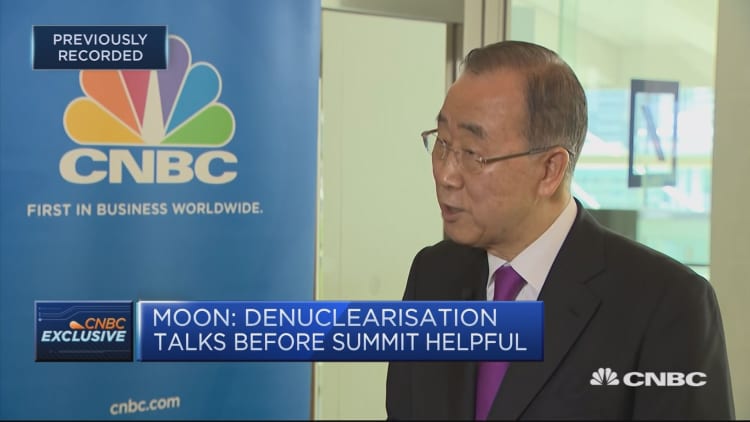 Ban Ki-moon: Cannot say that I trust North Korea and Kim