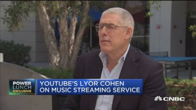 YouTube's Lyor Cohen: There's huge opportunity in front of us with music service