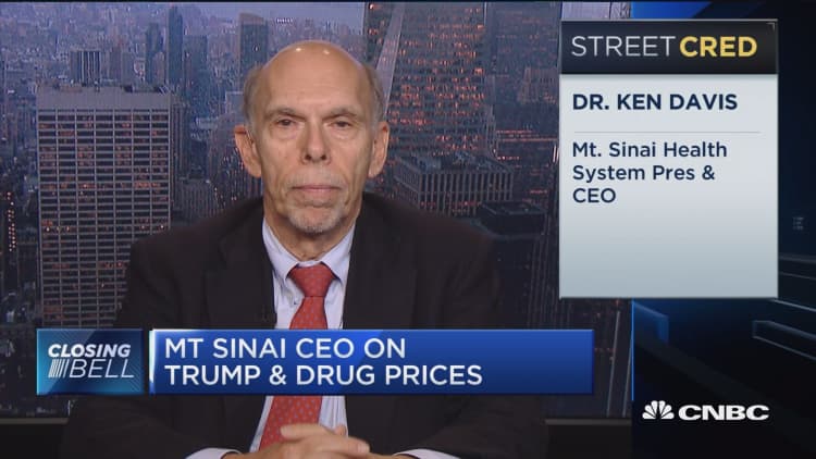 Mt. Sinai CEO: May need legislation to control drug prices