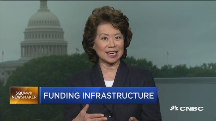 Secretary Chao urges not to 'discriminate' against private sector for infrastructure projects