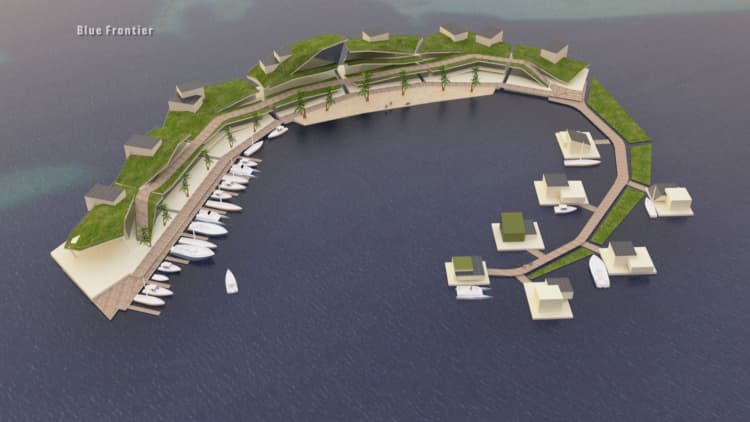 A floating Pacific island is in the works with its own government, cryptocurrency and 300 houses