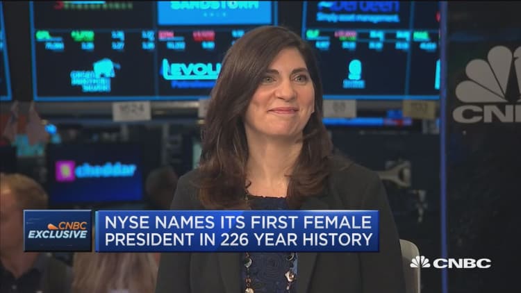 First female NYSE president Stacey Cunningham speaks to CNBC
