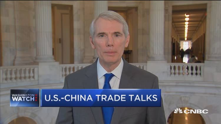 Sen. Rob Portman says trade talks are moving in the right direction