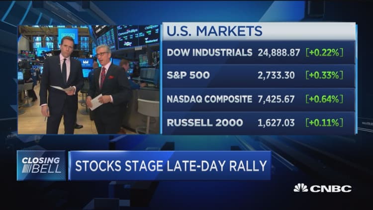 Stocks stage late-day rally