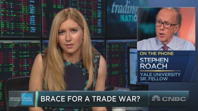 Stephen Roach is not ruling out trade war risk facing the market