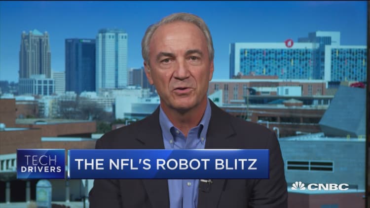 The NFL's robot blitz