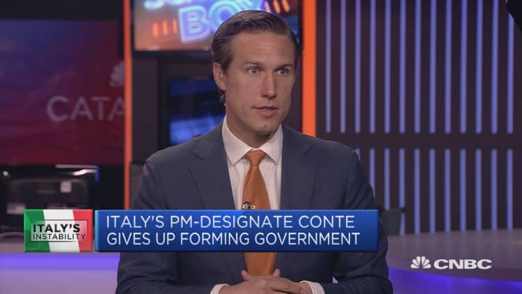 Italy's PM-designate Conte gives up forming government