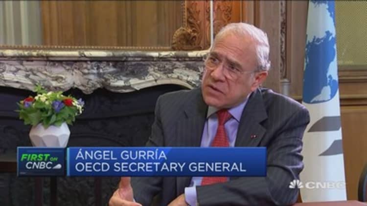 Will only make progress in trade by solving overcapacity, says OECD's Gurria