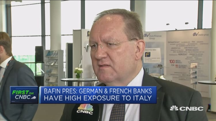 BaFin president: Always a risk of contagion between euro zone banks