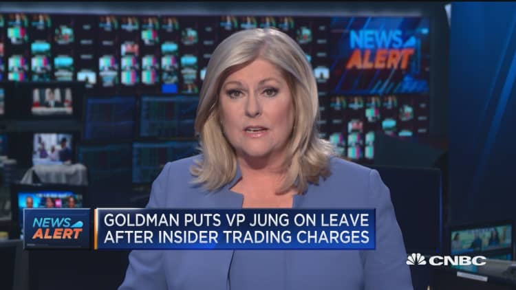 Goldman puts VP Jung on leave after insider trading charges