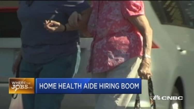 Where the jobs are: Home health-care aides