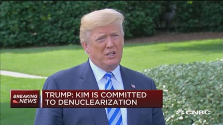 Trump: Relationship with North Korea as good as it's been in a long time