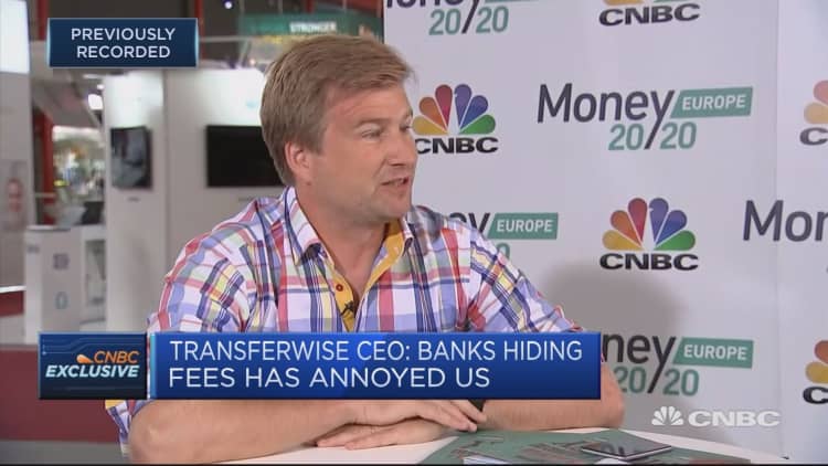 Banks see they can't fix everything so they partner with smaller fintech: Transferwise CEO