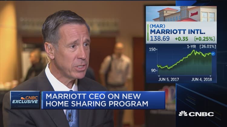 Marriott CEO on new home sharing program