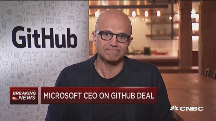 Microsoft CEO on GitHub acquisition