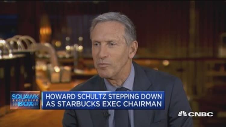 Howard Schultz: My departure has been planned for over a year