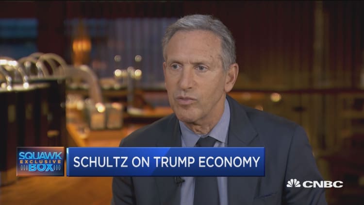 Howard Schultz: We gave almost 50% of our tax benefit to our workers