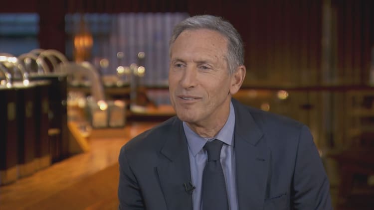 Watch CNBC's exclusive interview with Starbucks' Howard Schultz