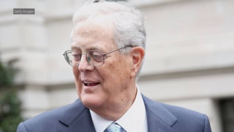 Billionaire conservative donor David Koch to retire from Koch Industries
