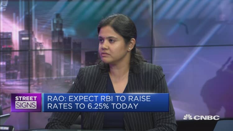 The chances for a RBI rate hike today are 'quite high': Economist