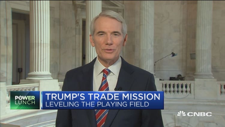 Sen. Portman: Trump's ultimate goal on trade is the right one