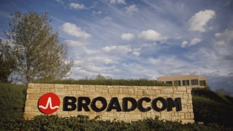 Broadcom hasn't participated in the big chip rally, but that may be about to change