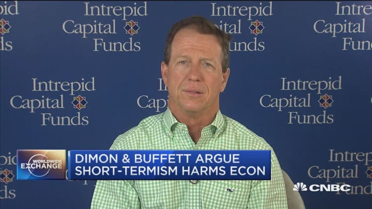 Intrepid Capital:  There's a lot of churn in fund management today that's not as good at creating long-term value for investors