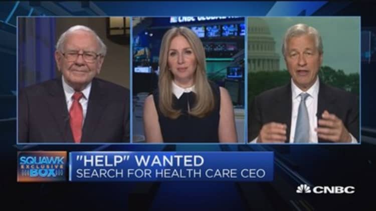 Warren Buffett: CEO in-place for our health-care initiative