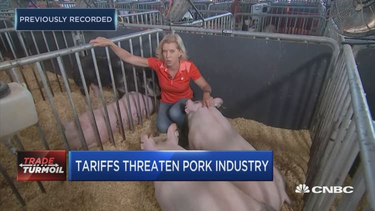 Pork gets caught trade wars crossfire