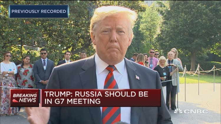 Trump: Russia should be in G-7 meeting