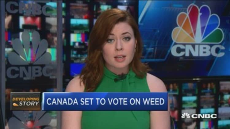 Canada set to vote on legal weed