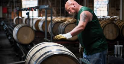Bourbon distillers face big tax bills, higher tariffs after record year for production