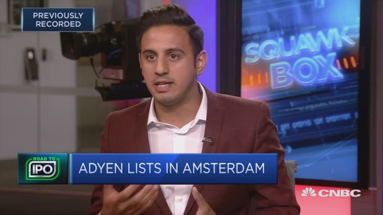 Adyen shares soar after Amsterdam IPO
